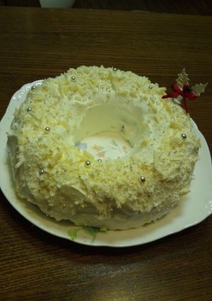Xmasホワイトリースケーキ-レシピのメイン写真