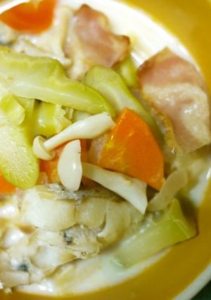 タラと残り野菜のミルク煮-レシピのメイン写真