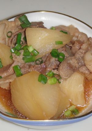 [簡単]カブと豚の味噌煮込み-レシピのメイン写真
