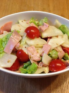 カブとレタスのゴマだれサラダ-レシピのメイン写真