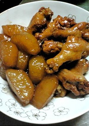 大根と手羽元のこっくり煮-レシピのメイン写真