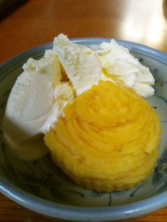 とろける♪ホットスイートポテト&アイス-レシピのメイン写真