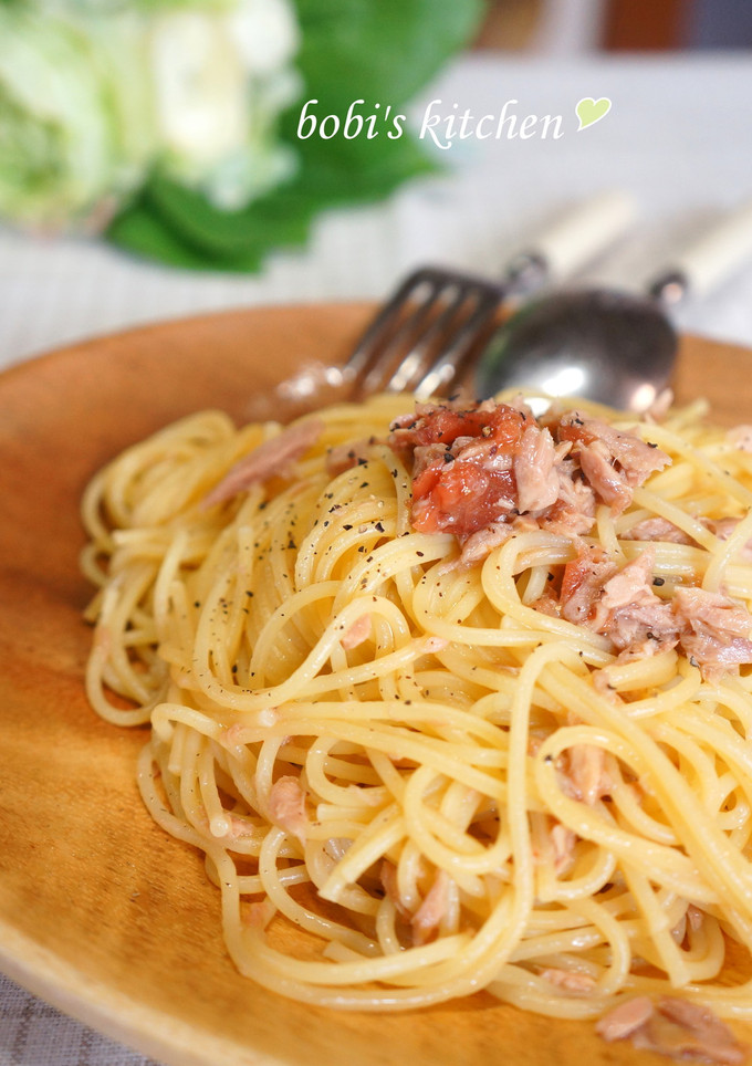 あえるだけ✿ ツナと梅のパスタ✿-レシピのメイン写真
