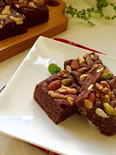 ナッツ&ナッツ♡濃厚ブラウニー-レシピのメイン写真