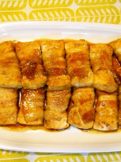 焼き豆腐の肉巻-レシピのメイン写真