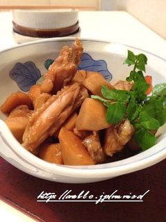 里芋と手羽中の旨煮-レシピのメイン写真