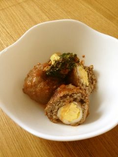 お弁当にも♪スコッチエッグのトマト煮込-レシピのメイン写真