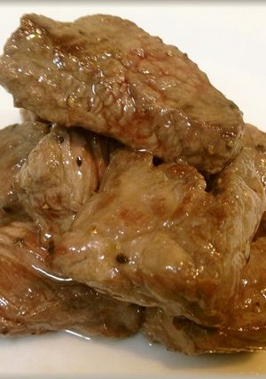 ラクダ肉のジューシーサイコロステーキ-レシピのメイン写真