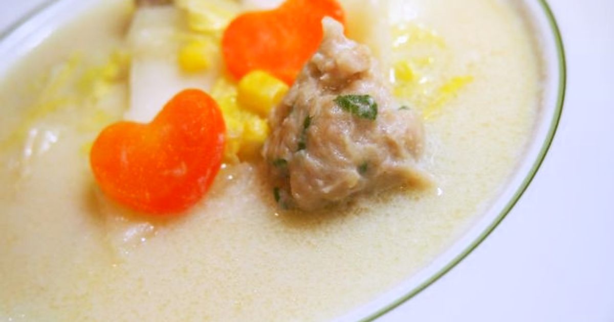 豆乳団子 ♡白菜と鶏団子の豆乳鶏がらスープ♡ by ヒョーちゃん 【クックパッド