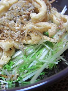 水菜とじゃことおあげの和風サラダ-レシピのメイン写真