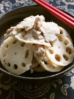 お弁当にも!パパッと豚肉れんこんの炒め物-レシピのメイン写真