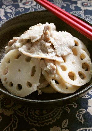 お弁当にも！パパッと豚肉れんこんの炒め物-レシピのメイン写真