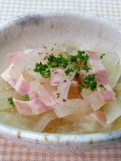 すぐ出来る♪大根とベーコンの煮もの-レシピのメイン写真