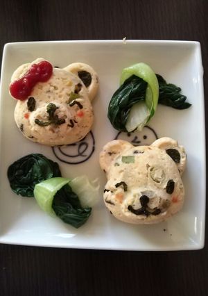レンジで くまちゃん豆腐ハンバーグ-レシピのメイン写真