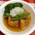野菜の素揚げ大根おろしとつゆをかけて