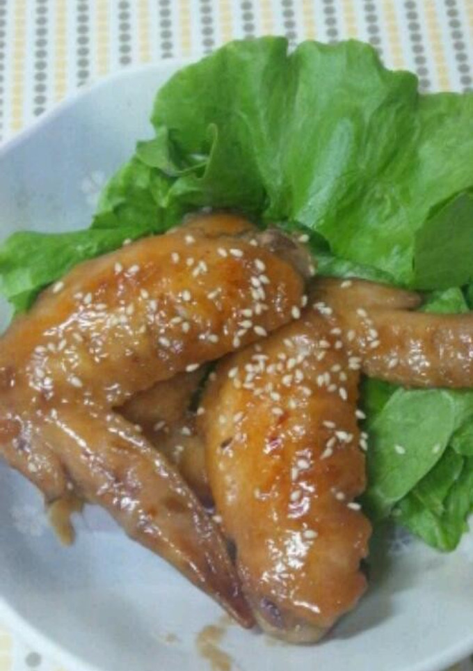 簡単 手羽先の甘辛煮-レシピのメイン写真
