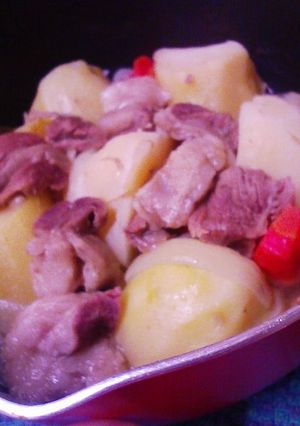 塩肉じゃが(牛筋で♪)-レシピのメイン写真