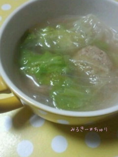シャキシャキ*春雨と肉団子のスープ-レシピのメイン写真