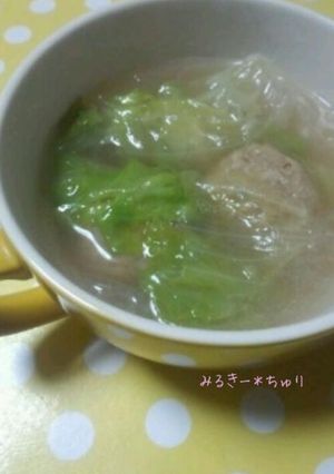 シャキシャキ＊春雨と肉団子のスープ-レシピのメイン写真