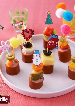 クリスマス/お手軽プチデコピンチョス-レシピのメイン写真