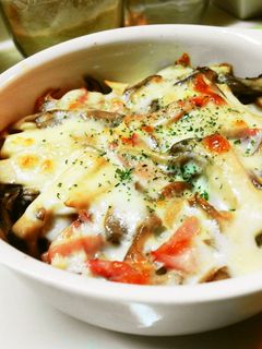 大蒜香る☆きのことベーコンのチーズ焼き-レシピのメイン写真