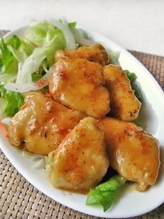 鶏胸肉がこってり旨~い♪オイマヨあえ-レシピのメイン写真