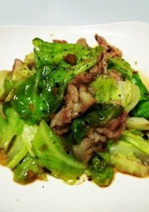 キャベツと豚肉の豆豉炒め-レシピのメイン写真