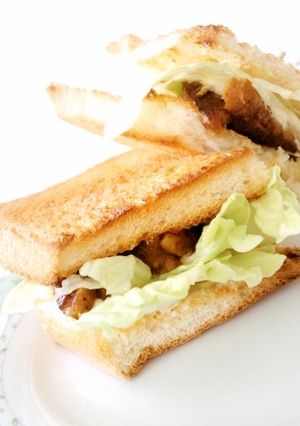 超絶☆簡単♪残ったチキンでアボカドサンド-レシピのメイン写真