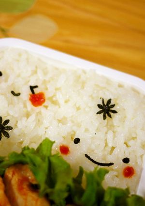 ぺたっと！ニコちゃんお弁当♥-レシピのメイン写真