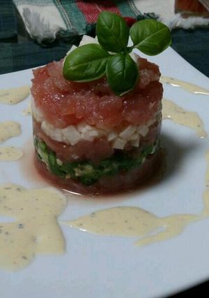 マグロのタルタル-レシピのメイン写真