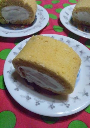 片栗粉ｄｅほわほわロールケーキ-レシピのメイン写真