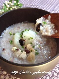 かぶと鶏肉の雑穀粥-レシピのメイン写真