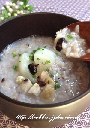かぶと鶏肉の雑穀粥-レシピのメイン写真