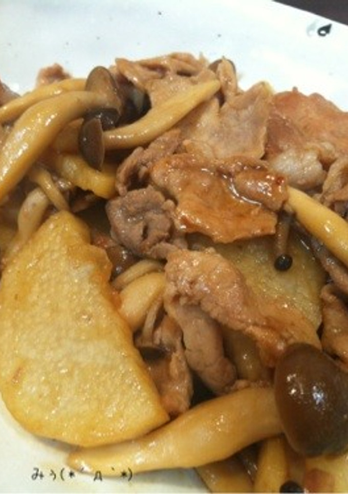 豚肉と長いもの照り照り♡甘辛炒め-レシピのメイン写真