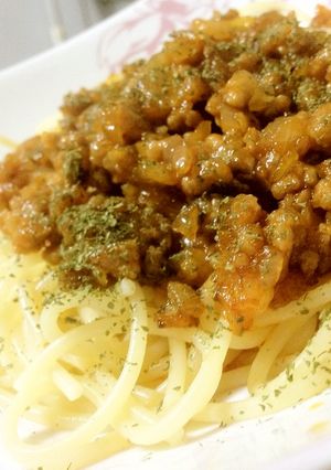 ～おっ、作れる～簡単 ミートソースパスタ-レシピのメイン写真