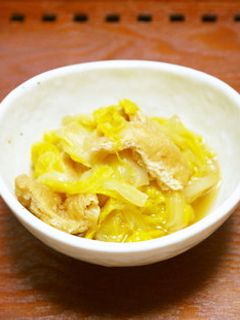 水いらず!白菜と薄揚げの甘辛煮-レシピのメイン写真