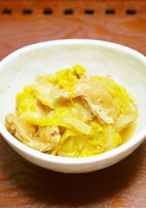 水いらず！白菜と薄揚げの甘辛煮-レシピのメイン写真