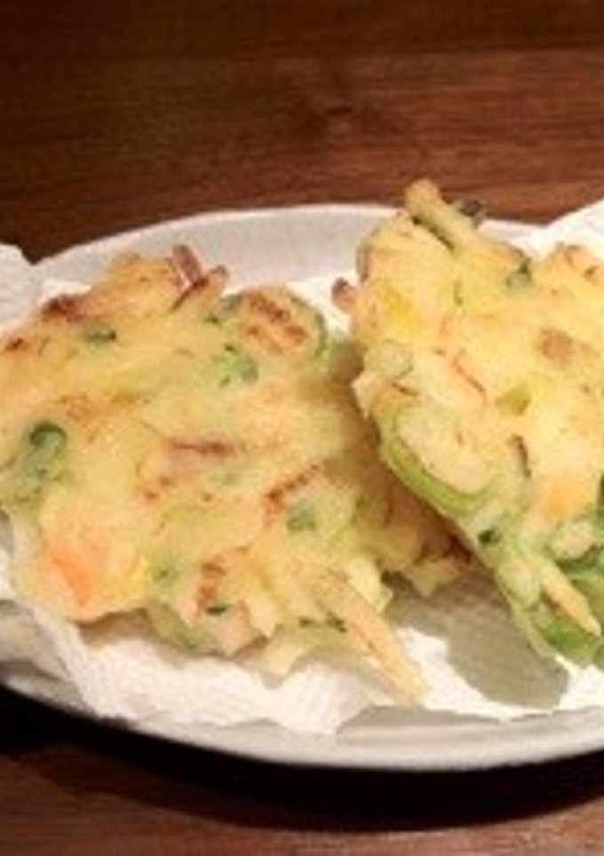 下仁田ネギとエビのかき揚げ-レシピのメイン写真