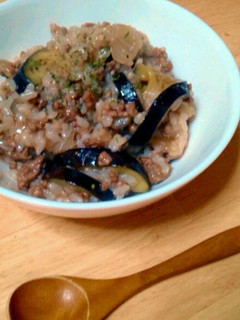 ナスと挽き肉の簡単うまうまリゾッド♪-レシピのメイン写真