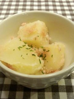 ズボラな粉ふきいも風☆たらこバター-レシピのメイン写真