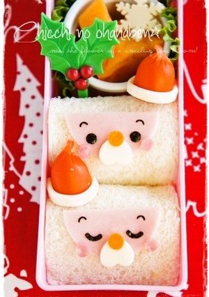 ＊キャラパン＊クリスマスに★サンタサンド-レシピのメイン写真