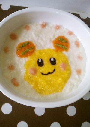 お絵描き☆キャラ離乳食「うーたん」-レシピのメイン写真