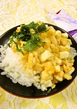 即席☆筍の味噌卵チーズ丼-レシピのメイン写真