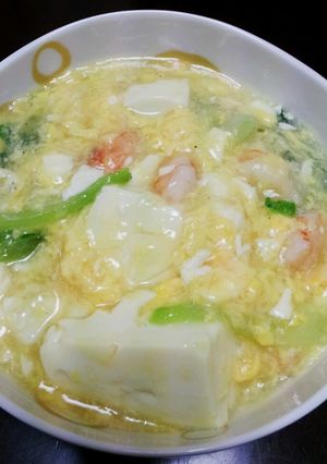 海老と豆腐のかきたまスープ-レシピのメイン写真