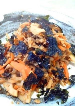 レンコンと切り干し大根のそぼろ味噌炒め-レシピのメイン写真