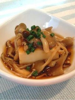 温豆腐きのこ餡かけ-レシピのメイン写真