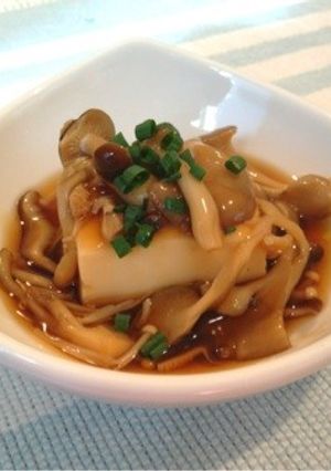 温豆腐きのこ餡かけ-レシピのメイン写真