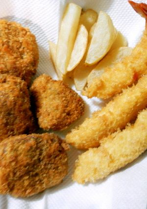 前日の残りのフライの温めなおし-レシピのメイン写真