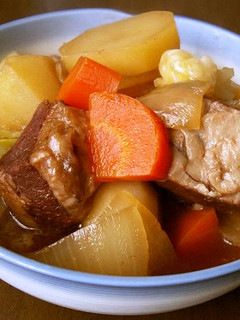 豚の角煮を肉じゃがに入れよう!-レシピのメイン写真