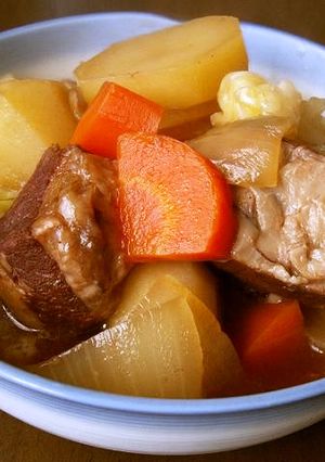 豚の角煮を肉じゃがに入れよう！-レシピのメイン写真